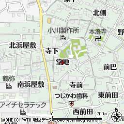 愛知県西尾市楠村町堂地11周辺の地図