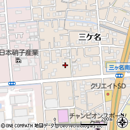 静岡県焼津市三ケ名339周辺の地図