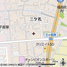 静岡県焼津市三ケ名329周辺の地図