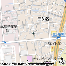 静岡県焼津市三ケ名336-4周辺の地図