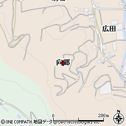 愛知県蒲郡市坂本町向郷周辺の地図