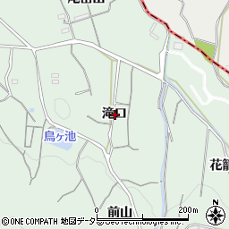 愛知県西尾市平原町滝口周辺の地図