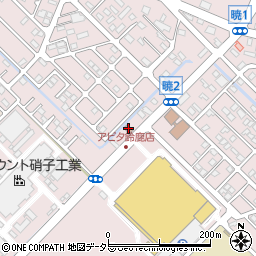 鈴鹿暁郵便局周辺の地図