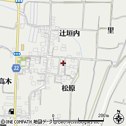 京都府八幡市岩田松原57周辺の地図