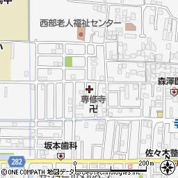 京都府城陽市寺田西ノ口38周辺の地図