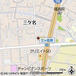 静岡県焼津市三ケ名316周辺の地図