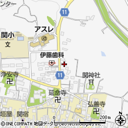 三重県亀山市関町木崎711周辺の地図
