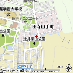 兵庫県姫路市田寺山手町周辺の地図