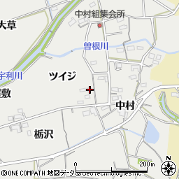 愛知県新城市富岡ツイジ周辺の地図