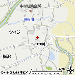 愛知県新城市富岡中村周辺の地図