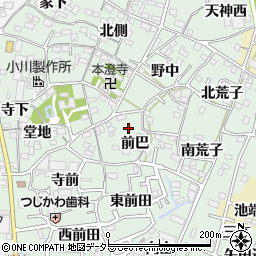 愛知県西尾市楠村町周辺の地図
