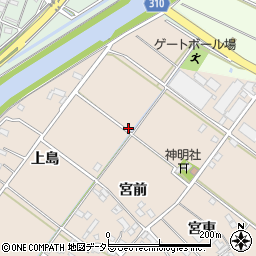 愛知県西尾市花蔵寺町周辺の地図
