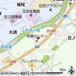 宇治田原町・森林組合周辺の地図