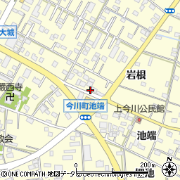 愛知県西尾市今川町御堂東36周辺の地図