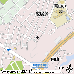京都府八幡市八幡安居塚41-98周辺の地図