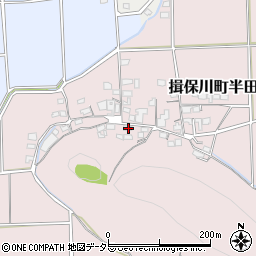 兵庫県たつの市揖保川町半田246周辺の地図