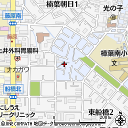 大阪府枚方市楠葉美咲1丁目1-21周辺の地図