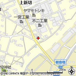 愛知県豊川市一宮町上新切547周辺の地図