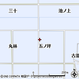 京都府八幡市内里五ノ坪周辺の地図