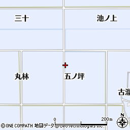 京都府八幡市内里（五ノ坪）周辺の地図