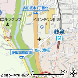メガネのアイガン　川西多田店周辺の地図