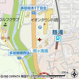 来来亭川西店周辺の地図