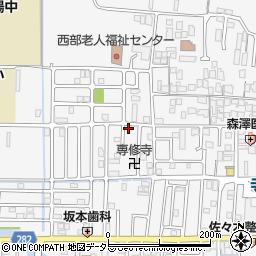 京都府城陽市寺田西ノ口38-6周辺の地図