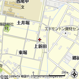 愛知県西尾市今川町上新田23周辺の地図