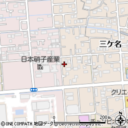 静岡県焼津市三ケ名351周辺の地図