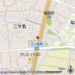 静岡県焼津市三ケ名387周辺の地図