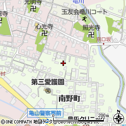 三重県亀山市南野町周辺の地図