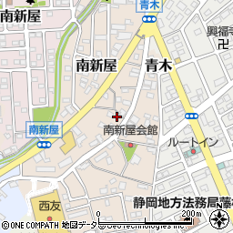 静岡県藤枝市南新屋424周辺の地図