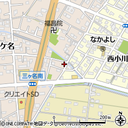 静岡県焼津市三ケ名408周辺の地図