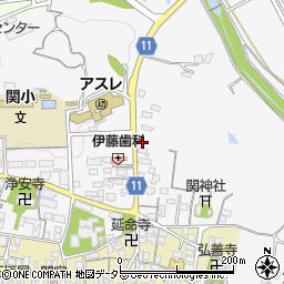 三重県亀山市関町木崎718周辺の地図