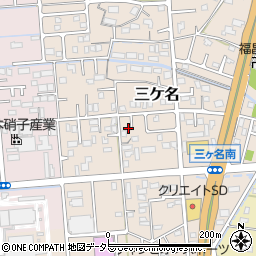 静岡県焼津市三ケ名365周辺の地図