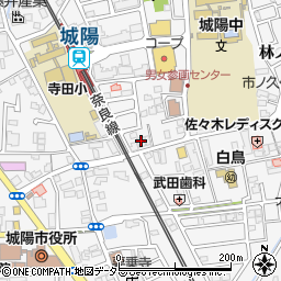 京都信用金庫城陽駅前支店周辺の地図