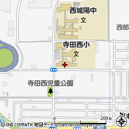 城陽市立学童保育所寺田西学童保育所周辺の地図