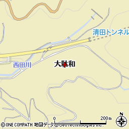 愛知県蒲郡市清田町大駄和周辺の地図