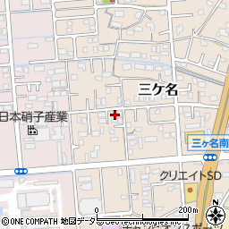 静岡県焼津市三ケ名360-3周辺の地図