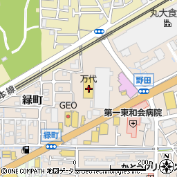 ｍａｎｄａｉ高槻緑町店周辺の地図