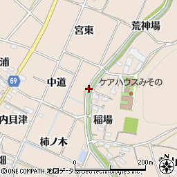 愛知県豊川市金沢町（下鳥居）周辺の地図