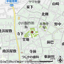愛知県西尾市楠村町堂地27周辺の地図