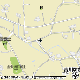 兵庫県三木市吉川町豊岡554周辺の地図
