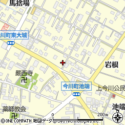愛知県西尾市今川町御堂東22-2周辺の地図