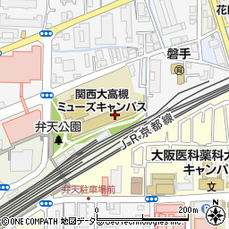 関西大学中等部周辺の地図