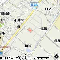 愛知県西尾市国森町不動東102周辺の地図
