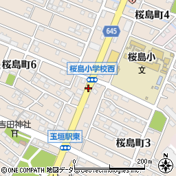桜島公園口周辺の地図