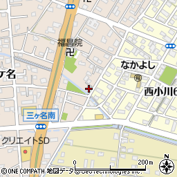 静岡県焼津市三ケ名527周辺の地図