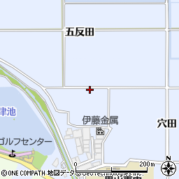 京都府八幡市内里洞ケ峠周辺の地図