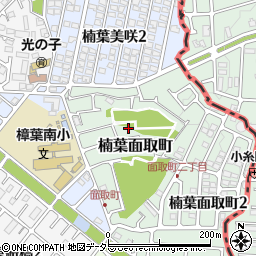 大阪府枚方市楠葉面取町周辺の地図